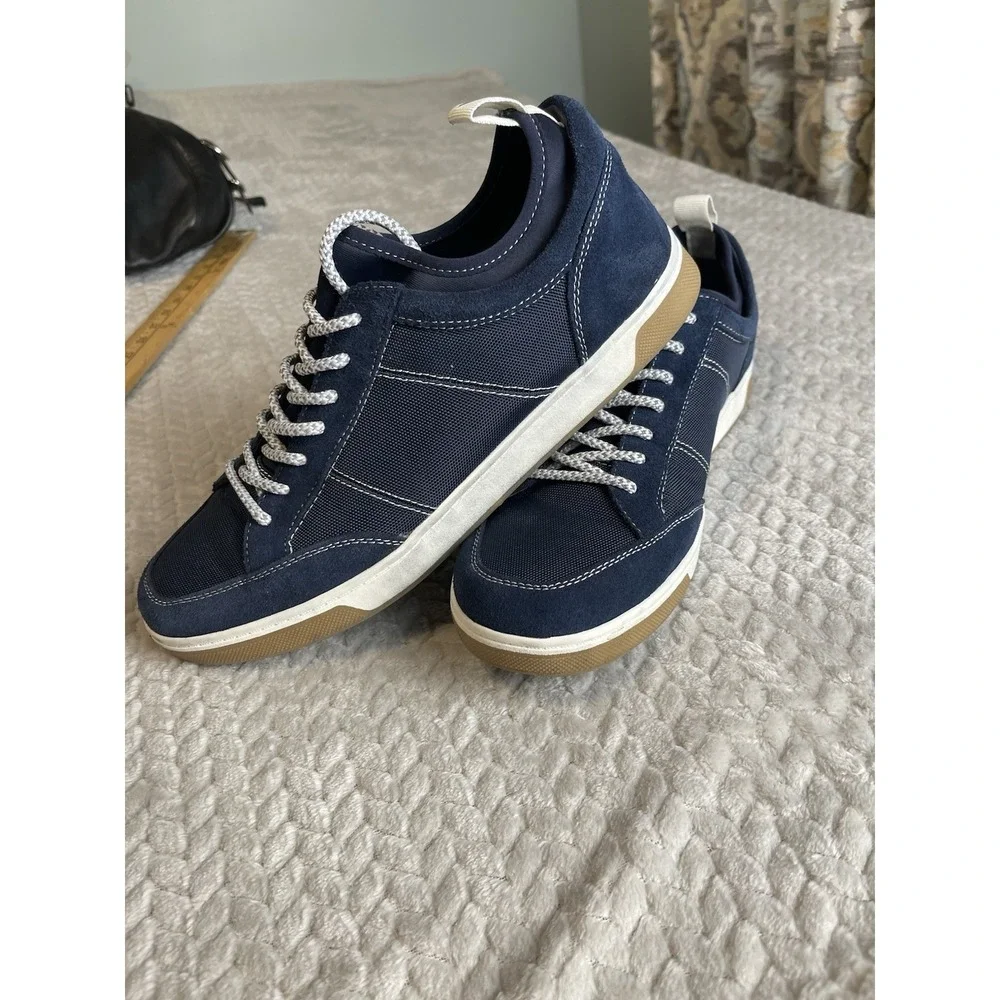 Johnnie-O Mens Navy Blue Surfside Tennis Shoes‎ Size 10 M